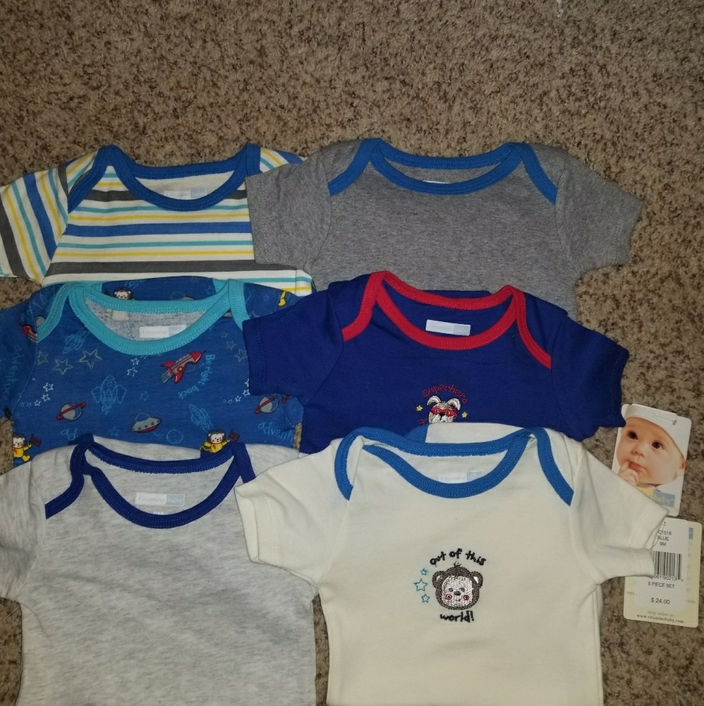 Vitamins Baby Onesies